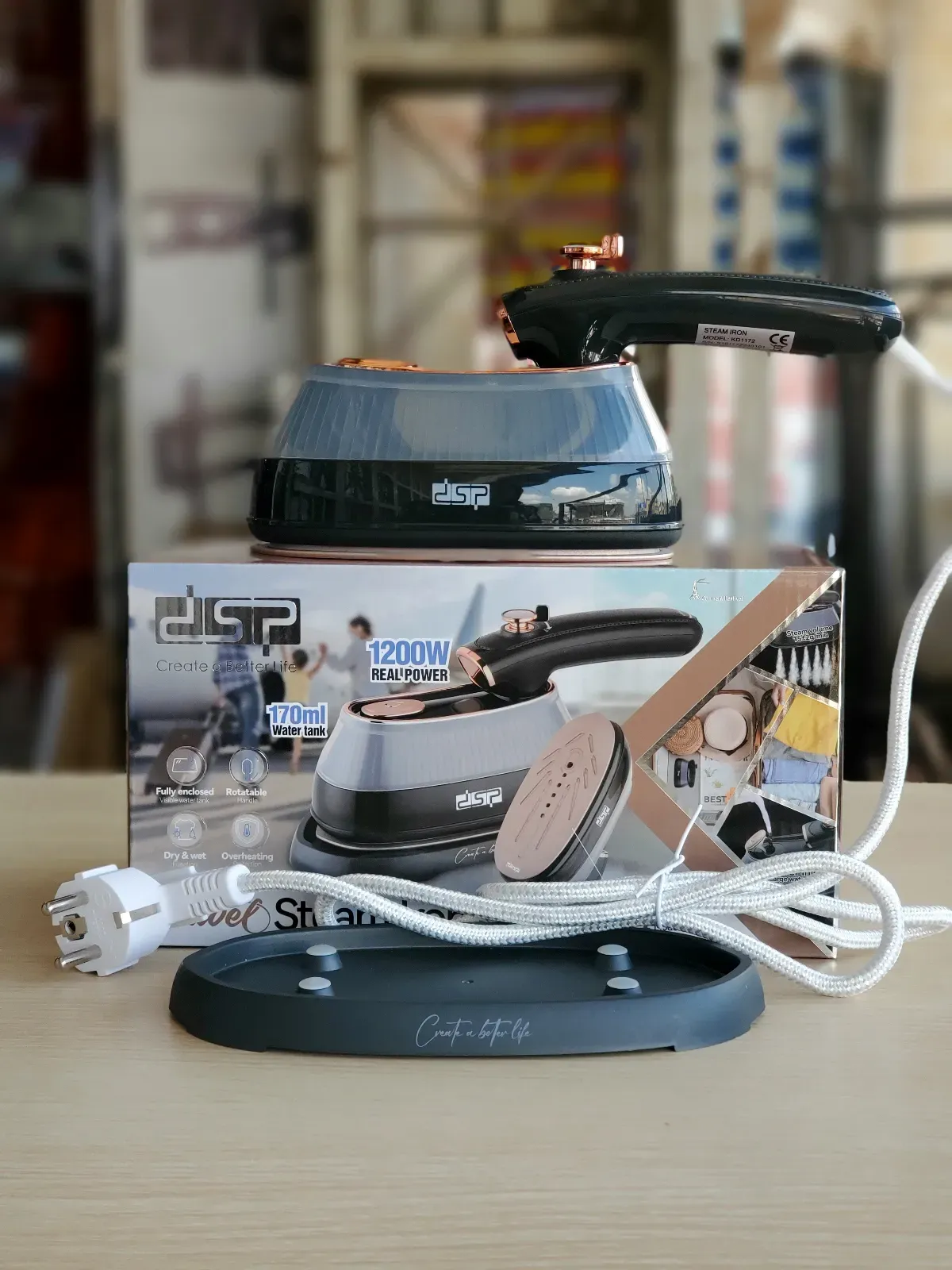 DSP Travel Steam Iron Kd1172
