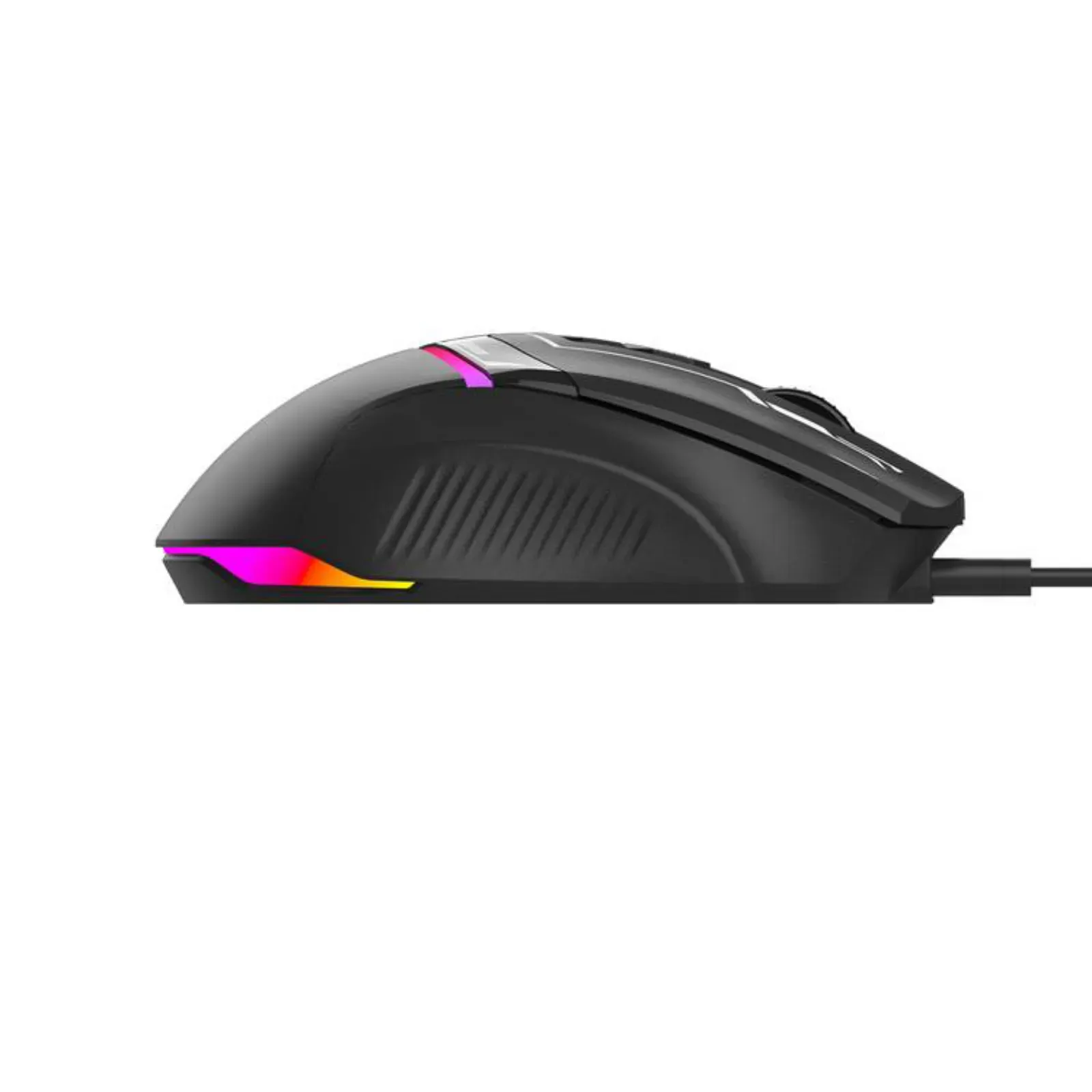 Porodo 7200 Dpi Gaming Wired Mouse With Program 8 Keys Black
