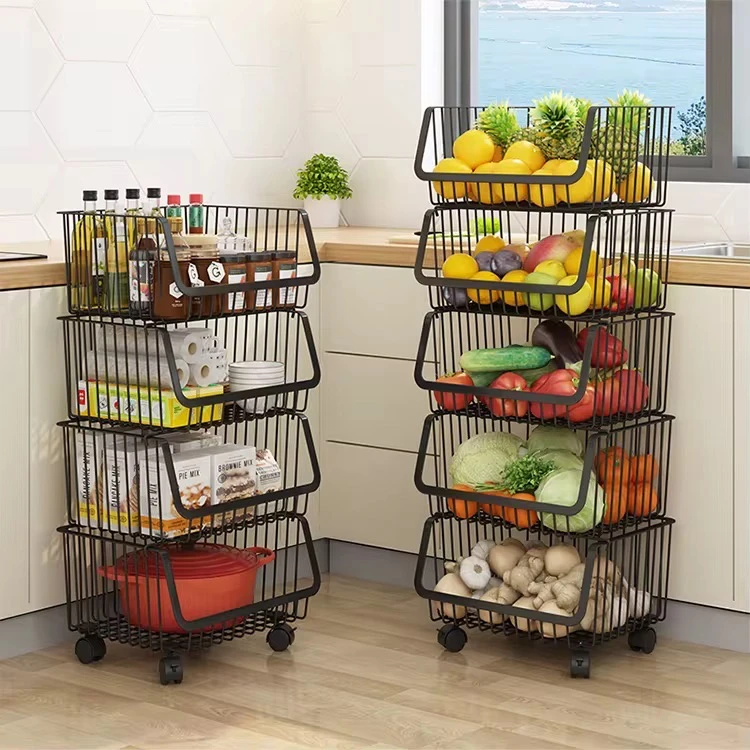 4 Layers Multi-Function Kitchen Rack